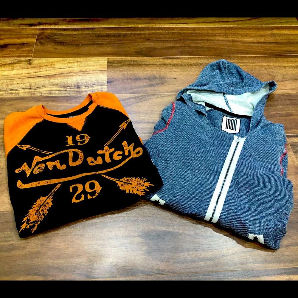 Von Dutch Ladies Sweatshirt + ICON Moto Hoodie